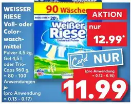 Kaufland Weißer riese voll- oder colorwaschmittel pulver Angebot