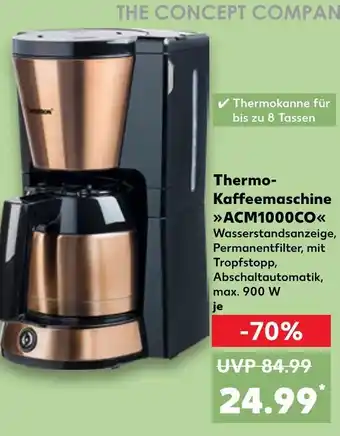 Kaufland The concept company thermo-kaffeemaschine acm1000co Angebot