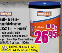 Hornbach Modulan füll- & feinspachtelmasse 352 fill + finish Angebot