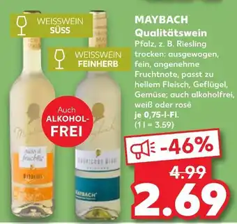 Kaufland Maybach weisswein süß Angebot