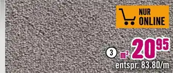 Hornbach Teppichböden, meterware shaggy percy Angebot