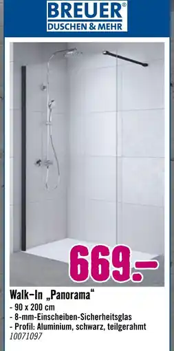 Hornbach Breuer walk-in panorama Angebot