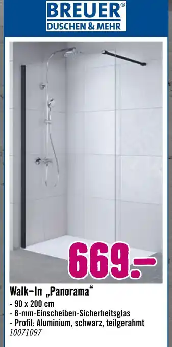 Hornbach Breuer walk-in panorama Angebot