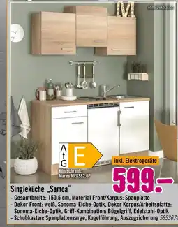 Hornbach Singleküche samoa Angebot