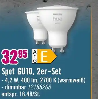Hornbach Philips hue spot gu10, 2er-set Angebot