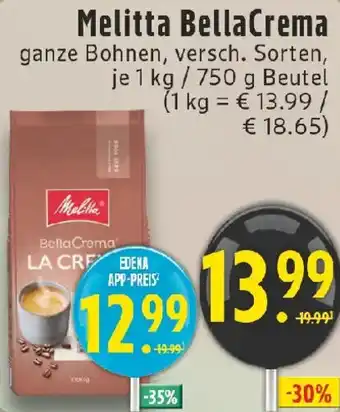Edeka Melitta BellaCrema Angebot