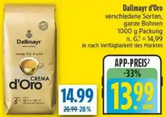 diska Dallmayr d'Oro Angebot
