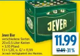 diska Jever Bier Angebot