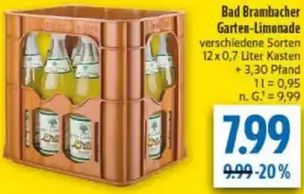 diska Bad Brambacher Garten-Limonade Angebot