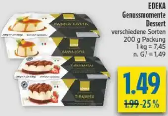 diska EDEKA Genussmomente Dessert Angebot