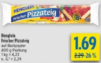 diska Henglein Frischer Pizzateig Angebot