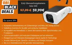 OBI Eufy Überwachungskamera Solo S40 Angebot