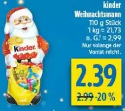 diska kinder Weihnachtsmann Angebot