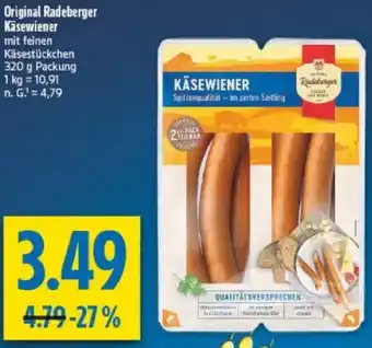 diska Original Radeberger Käsewiener Angebot