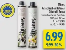 diska Minos Griechisches Natives Olivenöl Extra Angebot