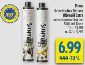 diska Minos Griechisches Natives Olivenöl Extra Angebot