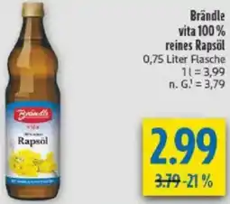 diska Brändle vita 100% reines Rapsöl Angebot