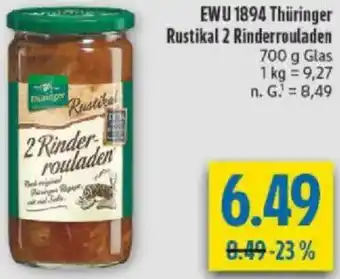 diska EWU 1894 Thüringer Rustikal 2 Rinderrouladen Angebot
