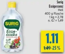 diska Surig Essigessenz Angebot