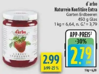 diska d'arbo Naturrein Konfitüre Extra Angebot