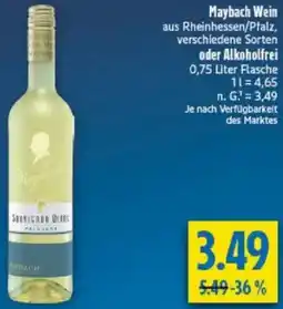 diska Maybach Wein oder Alkoholfrei Angebot