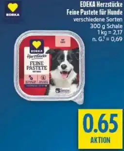 diska EDEKA Herzstücke Feine Pastete für Hunde Angebot
