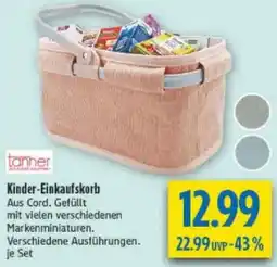 diska Tanner Kinder-Einkaufskorb Angebot