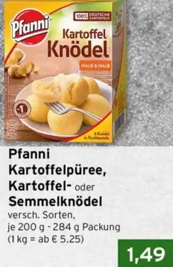 CAP Markt Pfanni Kartoffelpüree, Kartoffel- oder Semmelknödel Angebot