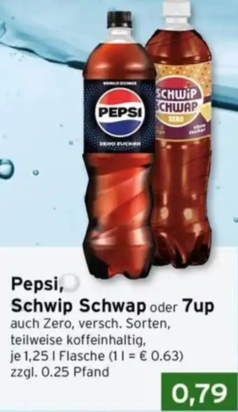CAP Markt Pepsi, Schwip Schwap oder 7up Angebot