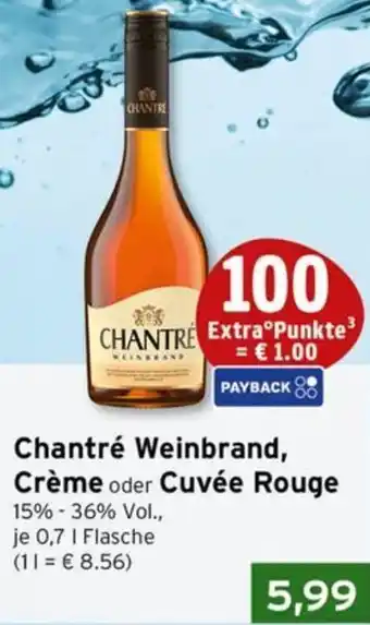 CAP Markt Chantré Weinbrand, Crème oder Cuvée Rouge Angebot