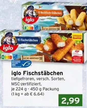 CAP Markt iglo Fischstäbchen Angebot