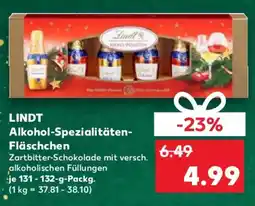 Kaufland LINDT Alkohol-Spezialitäten- Fläschchen Angebot