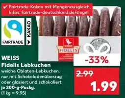 Kaufland WEISS Fidelis Lebkuchen Angebot