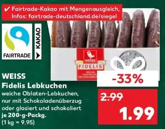 Kaufland WEISS Fidelis Lebkuchen Angebot