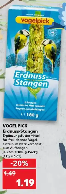 Kaufland VOGELPICK Erdnuss-Stangen Angebot