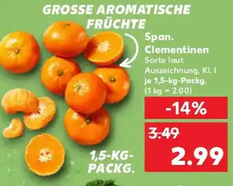 Kaufland Span. Clementinen Angebot