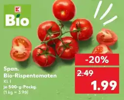 Kaufland Span. Bio-Rispentomaten Angebot
