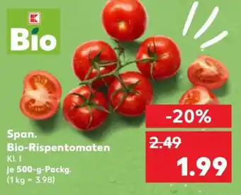 Kaufland Span. Bio-Rispentomaten Angebot