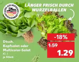 Kaufland Dtsch. Kopfsalat oder Multicolor-Salat Angebot