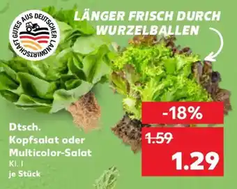 Kaufland Dtsch. Kopfsalat oder Multicolor-Salat Angebot