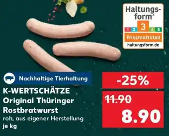 Kaufland K-WERTSCHÄTZE Original Thüringer Rostbratwurst Angebot