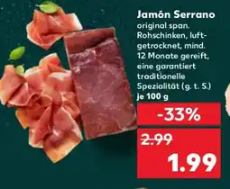 Kaufland Jamón Serrano Angebot