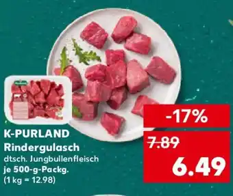 Kaufland K-PURLAND Rindergulasch Angebot