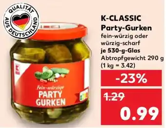 Kaufland K-CLASSIC Party-Gurken Angebot