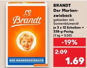 Kaufland BRANDT Der Marken- zwieback Angebot