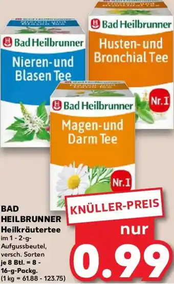 Kaufland BAD HEILBRUNNER Heilkräutertee Angebot