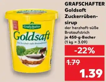 Kaufland GRAFSCHAFTER Goldsaft Zuckerrüben- sirup Angebot