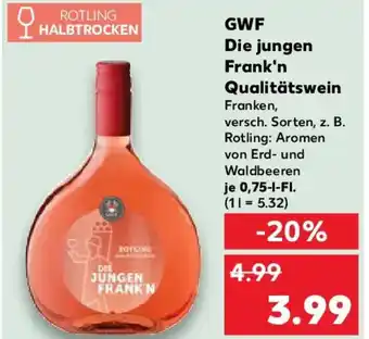 Kaufland GWF Die jungen Frank'n Qualitätswein Angebot