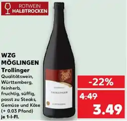 Kaufland WZG MÖGLINGEN Trollinger Angebot