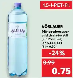 Kaufland VÖSLAUER Mineralwasser Angebot
